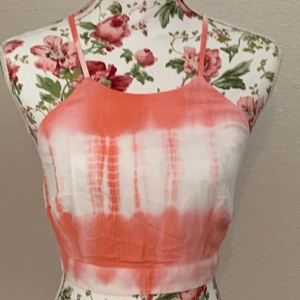 One the land tie dye halter top, casual wear